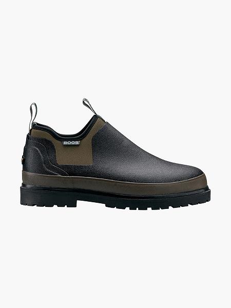 BOGS Schuhe Deutschland - Tillamook Bay Wasserdichte Slip On Schuhe Herren Schwarz DE45082